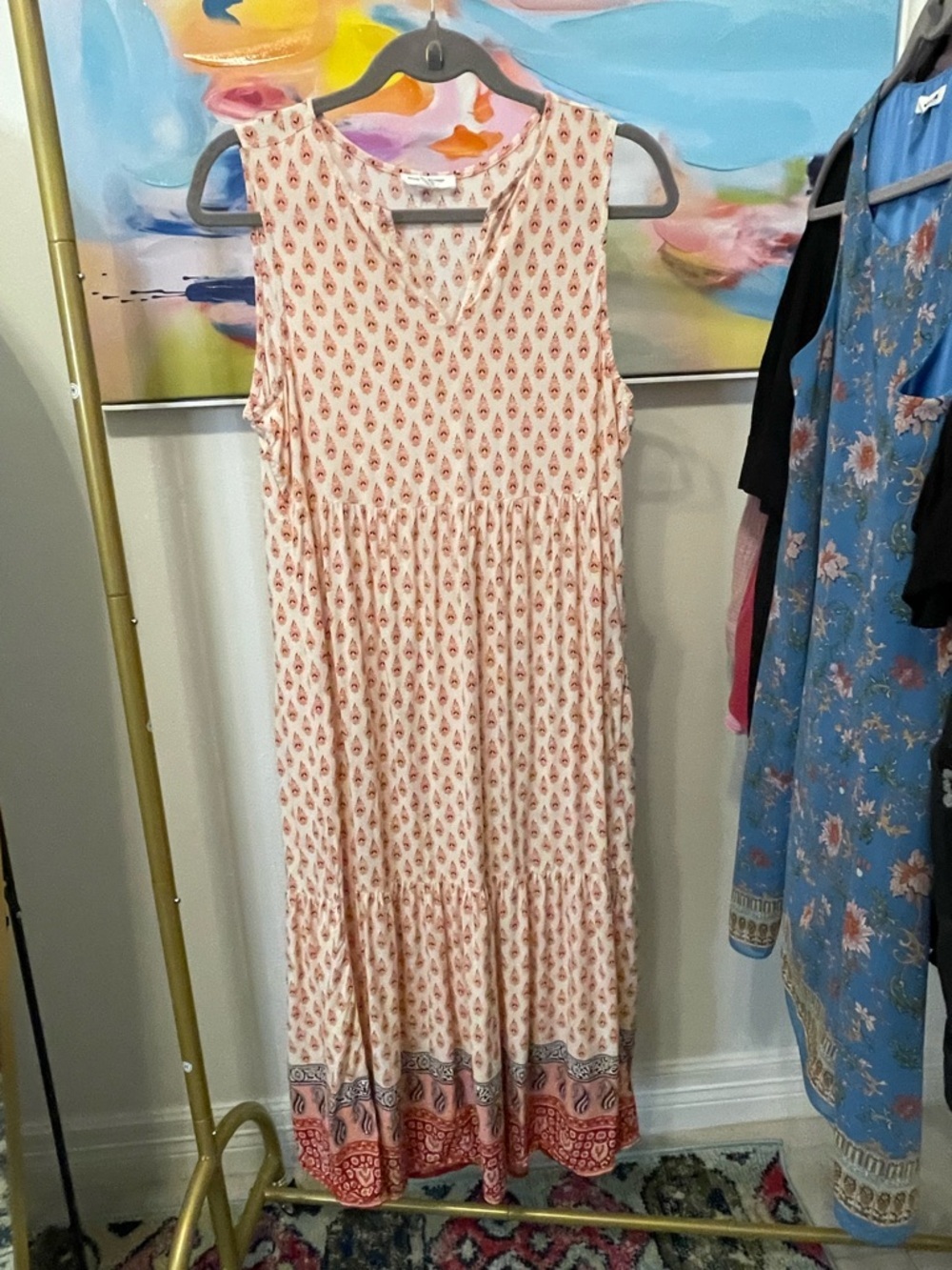 beachlunchlounge women’s sleeveless dress size small